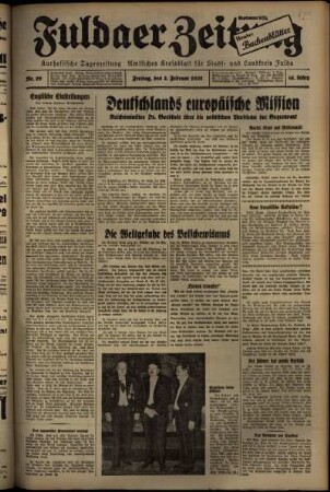 Ausgabe vom Freitag, den 05. Februar 1937.