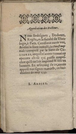 Approbation des Docteurs