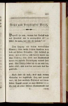 Neun und dreyßigster Brief.