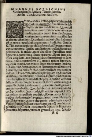 Contra doctrinalem quorundam magistrorum nostrorum damnationem Louaniensis & Coloniensis studii, Iohannis Doelschii Veltkirchensis, e sacris literis petita defensio, pro Christianissimo praeceptore suo Marino Luthero