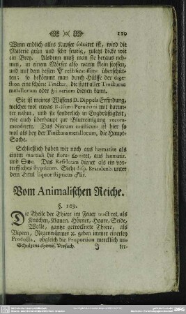Vom Animalischen Reiche