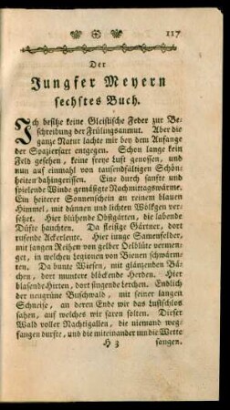 Der Jungfer Meyern sechstes Buch.