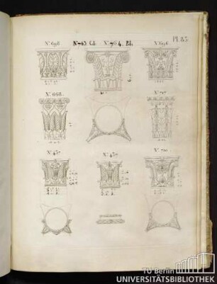 Pl. 83. No. 698, No. 763, No. 764, No. 696, No. 668, No. 717, No. 437, No. 710.