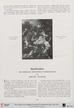 8/9: Spielkarten : ein Meisterwerk mittelalterlicher Kupferstecherkunst