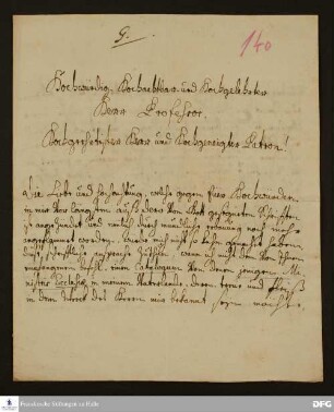 Brief von Jeremias Rebstock an August Hermann Francke.