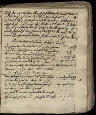 [Basilius Valentinus: De prima materia lapidis philosophici], alchemisches Lehrgedicht, dt.