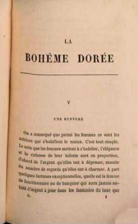 La bohême dorée, 2