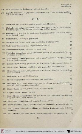Glas (Nr. 278-303)