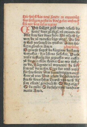 Hie sprich das veni sancte ...
