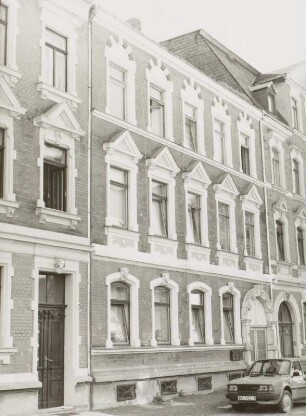 Markneukirchen, Wohnhaus : Markneukirchen (Vogtlandkreis), Wohnhaus, Lessingstraße 5, um 1890, Straßenansicht