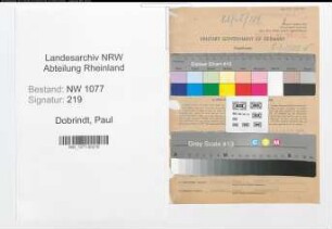 Entnazifizierung Paul Dobrindt , geb. 20.02.1916 (Polizist)
