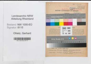 Entnazifizierung Gerhard Ohletz, geb. 30.07.1913 (Bahnarbeiter)