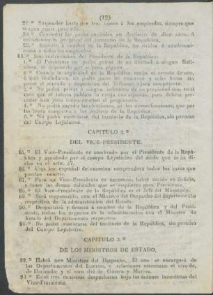 Capítulo 2.° - Del Vice-Presidente.