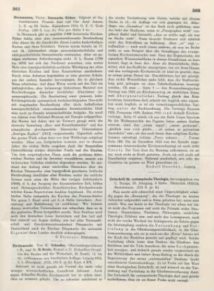 361-362 [Rezension] Schaeffer, Carl, Kirchenrecht