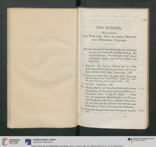 Erste Abtheilung. Skarabäen, zum Theil uralt, allein der grossen Mehrzahl nach Hetrurischen Ursprungs