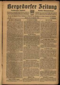 Bergedorfer Zeitung : unabhängig, überparteilich ; mit amtl. Bekanntmachungen