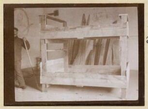 Foto eines Mannschaftsbetts für 4 Mann im alten Lager