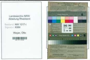 Entnazifizierung Otto Weyer , geb. 15.01.1906 ()
