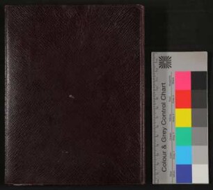 Braunes Leder-Leporello aus Hofmannsthals Besitz mit Fotos seiner engsten Freunde
