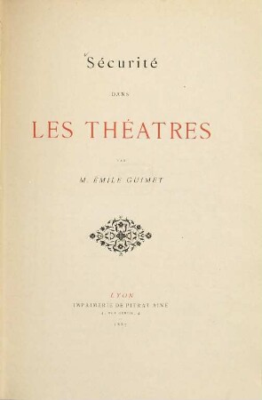 Sécurité dans les théatres
