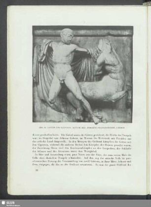 Lapith und Kentaur, Metope der Südseite des Parthenon