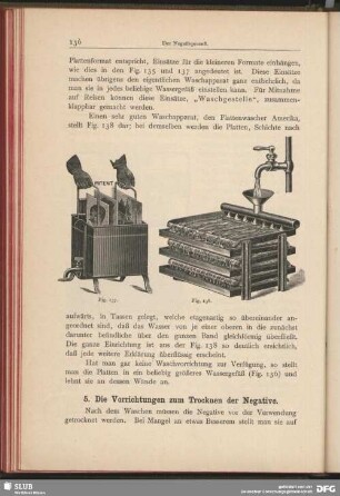 5. Die Vorrichtungen zum Trocknen der Negative