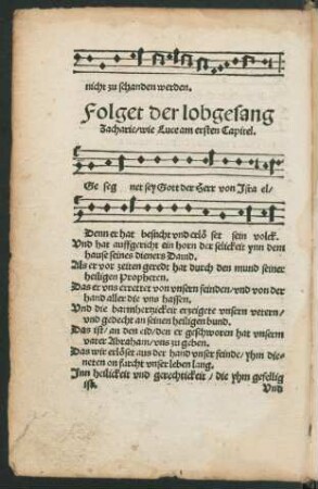 Folget der lobgesang Zacharie ...