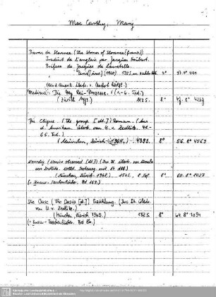 Maccarthy, Mary