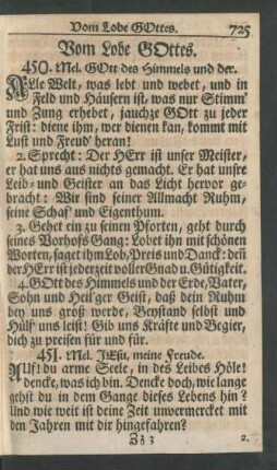 Vom Lobe Gottes