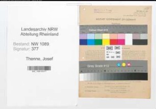 Entnazifizierung Josef Thenne , geb. 10.11.1915 (Polizeibeamter)