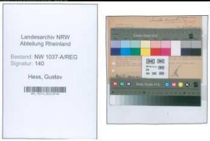 Entnazifizierung Gustav Hess , geb. 00.00.0000 ()