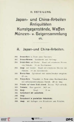 A. Japan- und China-Arbeiten (Nr. 296-498)