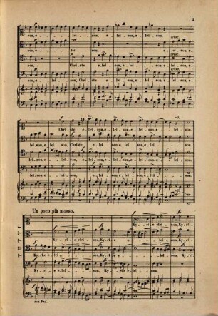 Messe in F (zu Ehren des hl. Josef von Calasanza) : für Sopran, Alt, Tenor u. Bass mit willkürl. Begl. d. Orgel ; op. 11