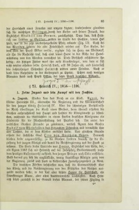 § 23. Heinrich IV.; 1056 - 1106