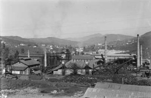 Stahlwerk : Blick auf die Hochöfen und das Stahlwerk bei Belo Horizonte.
