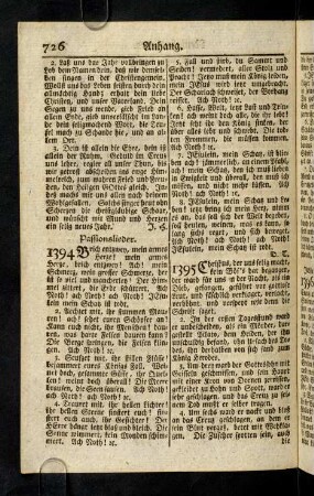 726-737, Passionslieder; Osterlieder; Lehr- und Glaubenslieder