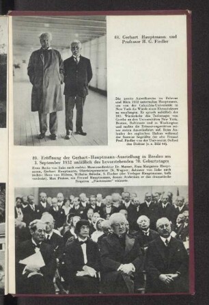 88. Gerhart Hauptmann und Professor H. G. Fiedler
