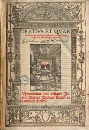 Origenis Adamantii Operum Tomi ..., Tertius Et Quartus Tomi. Tertius Et Quartus Tomi Operum Origenis Adamantii : quorum Terius complectitur, post Apologiam explicanda
