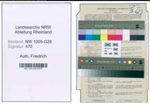 Entnazifizierung Friedrich Auth , geb. 31.03.1898 (Postassistent)