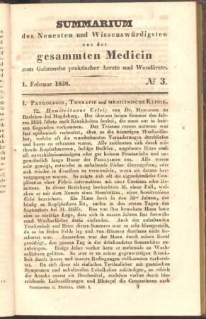 1. Februar 1838. No 3.
