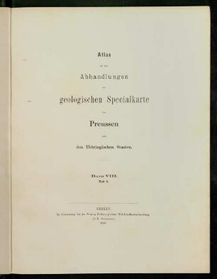 Atlas: Atlas von zehn lithographirten Tafeln
