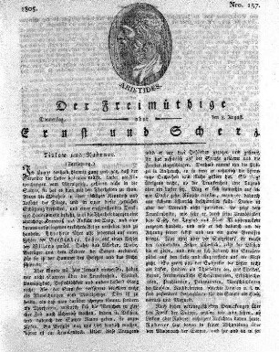 Nro. 157, Donnerstag den 8. August