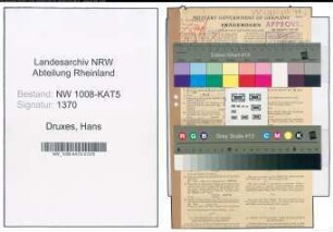 Entnazifizierung Hans Druxes , geb. 06.05.1903 (Studienrat)
