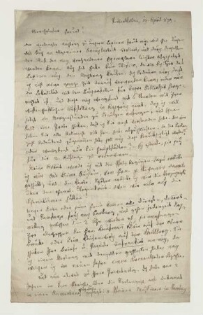 Brief von Karl Friedrich Hohn an Joseph Heller
