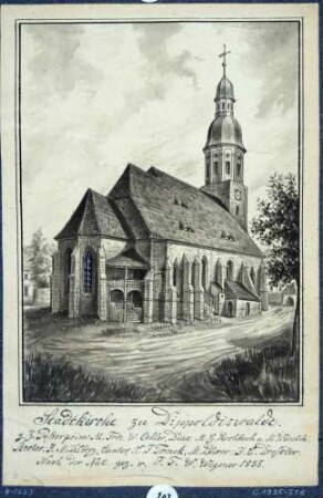 Die Stadtkirche in Dippoldiswalde