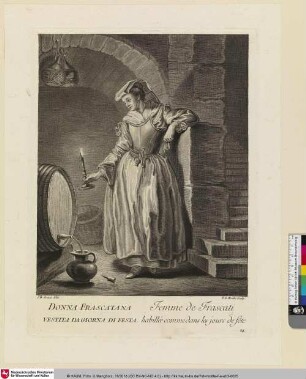 Femme de Frascati habillée comme dans les jours de fête