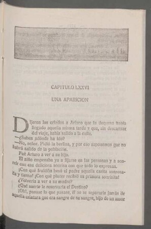 Capítulo LXXVI - Una aparición