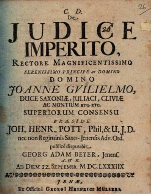 De Judice Imperito