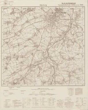 5040 Altenburg, Topographische Karte 1:25000 (4cm - Karte)