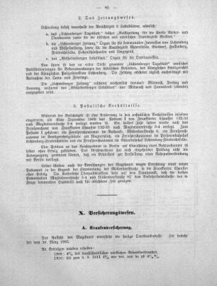 X. Versicherungswesen